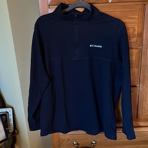 Men’s Navy Columbus 1/4 zip shirt